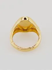 Signet Ring Miraculous Virgin in Gold-Plated Silver - Sizes 46 to 52
