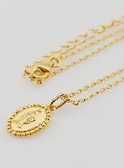 Religious Necklace Miraculous Virgin – Gold-Plated 925 Silver