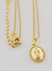 Religious Necklace Miraculous Virgin – Gold-Plated 925 Silver