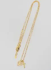 Religious Necklace Miraculous Medal and Cross – Gold-Plated Silver with Zircons