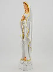 Polychrome Statue of Our Lady of Lourdes - 30 cm