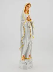Polychrome Statue of Our Lady of Lourdes - 30 cm