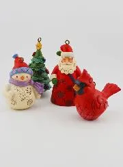 4 Hanging Christmas Decorations - Jim Shore
