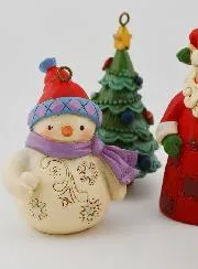 4 Hanging Christmas Decorations - Jim Shore