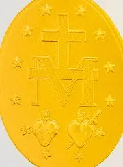Miraculous Medal 24k Fine Gold Plated - 19 mm