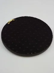 Round Ex Voto Wall Decoration Golden Heart on Velvet - 29cm