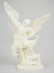 Phosphorescent Resin Statue of Saint Michael - 30cm