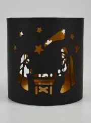 Openwork Candle Holder - Nativity Scene
