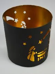 Openwork Candle Holder - Nativity Scene