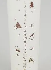 Scandinavian Style Advent Candle - 25cm