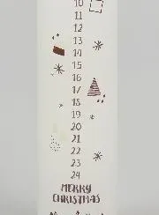 Tabletop Advent Candle Scandinavian Style - 25cm