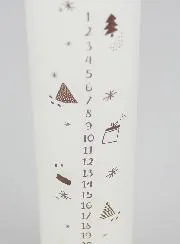 Tabletop Advent Candle Scandinavian Style - 25cm
