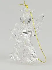 Glass Christmas Angel Ornament 4cm