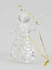 Glass Christmas Angel Ornament 4cm
