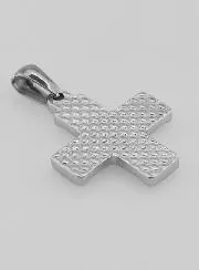Chi Rho Cross Pendant - Pax, Alpha and Omega