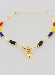 Multicoloured Braided Religious Bracelet - Ex Voto