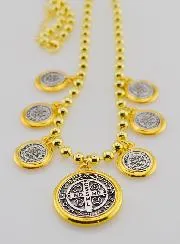 Religious Necklace Saint Benedict Protection