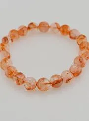 Bracelet with Haematoid Quartz Stone A - 8 mm