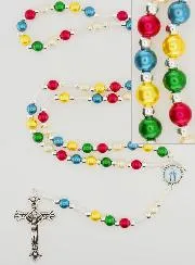 Rosary Miraculous Virgin and Holy Spirit