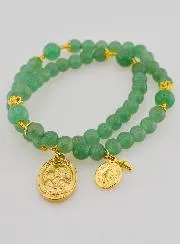 Miraculous Medal Rosary and Saint Joseph in Aventurine