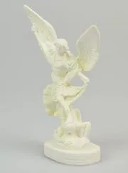 Phosphorescent Resin Statue of Saint Michael - 12cm