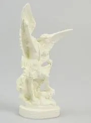 Phosphorescent Resin Statue of Saint Michael - 12cm