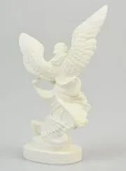 Phosphorescent Resin Statue of Saint Michael - 12cm