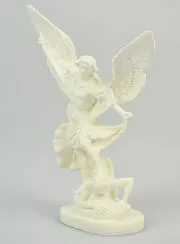 Phosphorescent Resin Statue of Saint Michael - 15cm