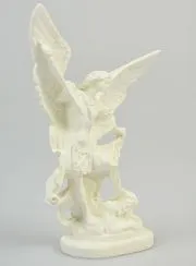 Phosphorescent Resin Statue of Saint Michael - 15cm