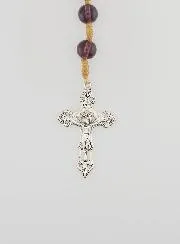 Miraculous Medal Rosary - Amethyst Crystal