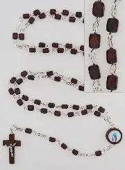 Miraculous Virgin Rosary in Dark Wood