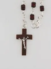 Miraculous Virgin Rosary in Dark Wood