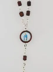 Miraculous Virgin Rosary in Dark Wood
