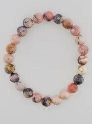 Gemstone Bracelet in Pink Opal 8mm