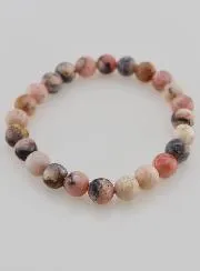 Gemstone Bracelet in Pink Opal 8mm