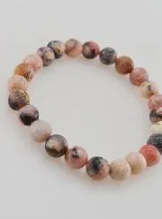 Gemstone Bracelet in Pink Opal 8mm
