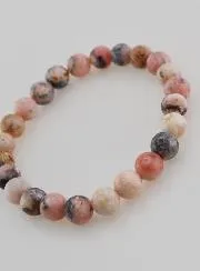 Gemstone Bracelet in Pink Opal 8mm