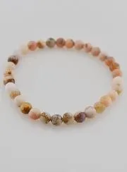 Gemstone Bracelet Pink Opal 6mm
