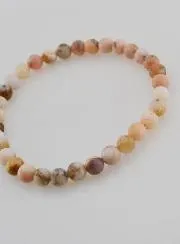 Gemstone Bracelet Pink Opal 6mm