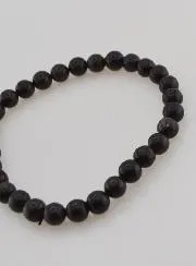 Black Opal Gemstone Bracelet 6mm