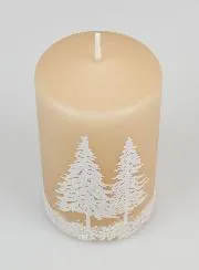 Tabletop Candle Winter Ambience - Cappuccino