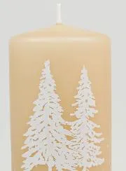 Tabletop Candle Winter Ambience - Cappuccino