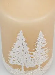 Tabletop Candle Winter Ambience - Cappuccino
