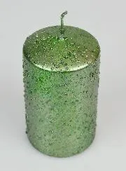 Tabletop Glitter Candle - Green