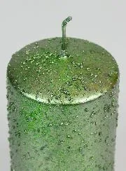 Tabletop Glitter Candle - Green