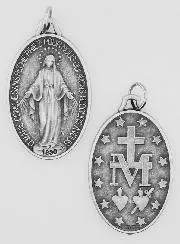Miraculous Medal 30mm - Prayer in French