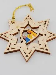 Hanging Christmas Decoration Nativity Scene - Star
