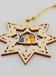 Hanging Christmas Decoration Nativity Scene - Star