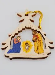 Christmas Nativity Hanging Decoration - Stable