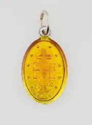 Orange Miraculous Medal - 18mm